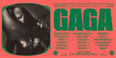 lady gaga chromatica tour dates